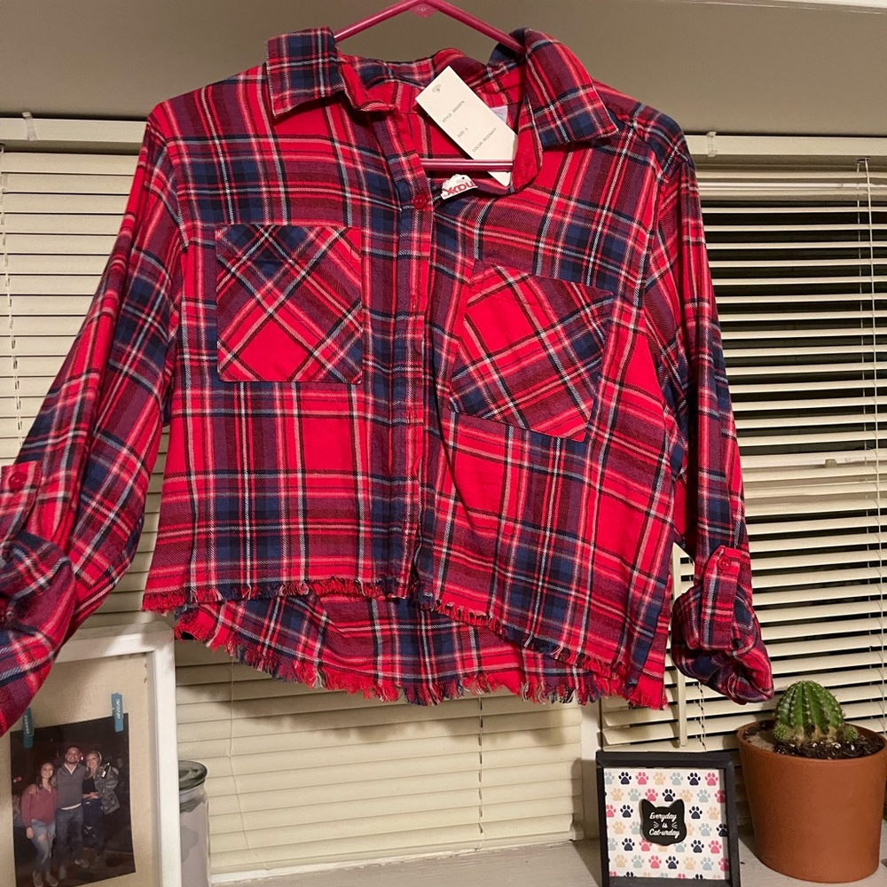 Cropped flannel